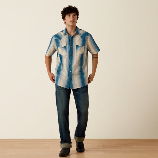 Men's Ariat Retro Hyland Fitted Snap Shirt - 10073573