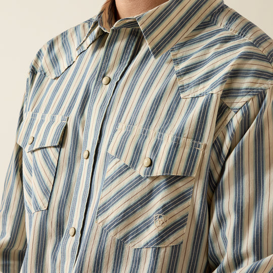 Men's Ariat Retro Hart Fitted Snap Shirt - 10073578