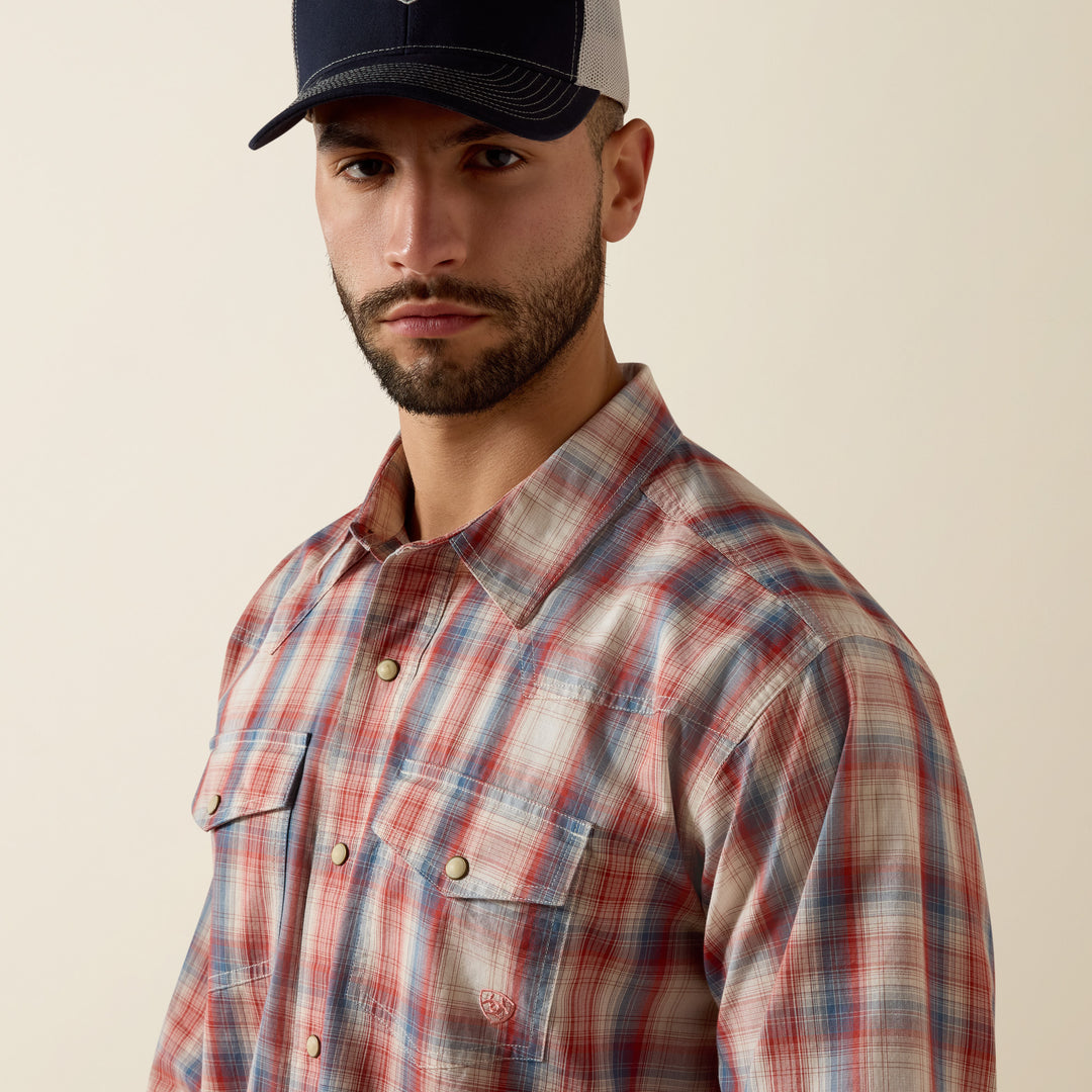 Men's Ariat Retro Hodge Fitted Snap Shirt - 10073580