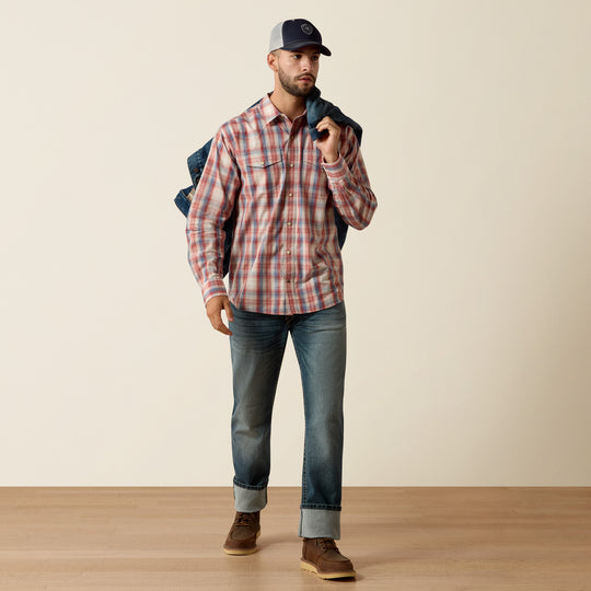 Men's Ariat Retro Hodge Fitted Snap Shirt - 10073580