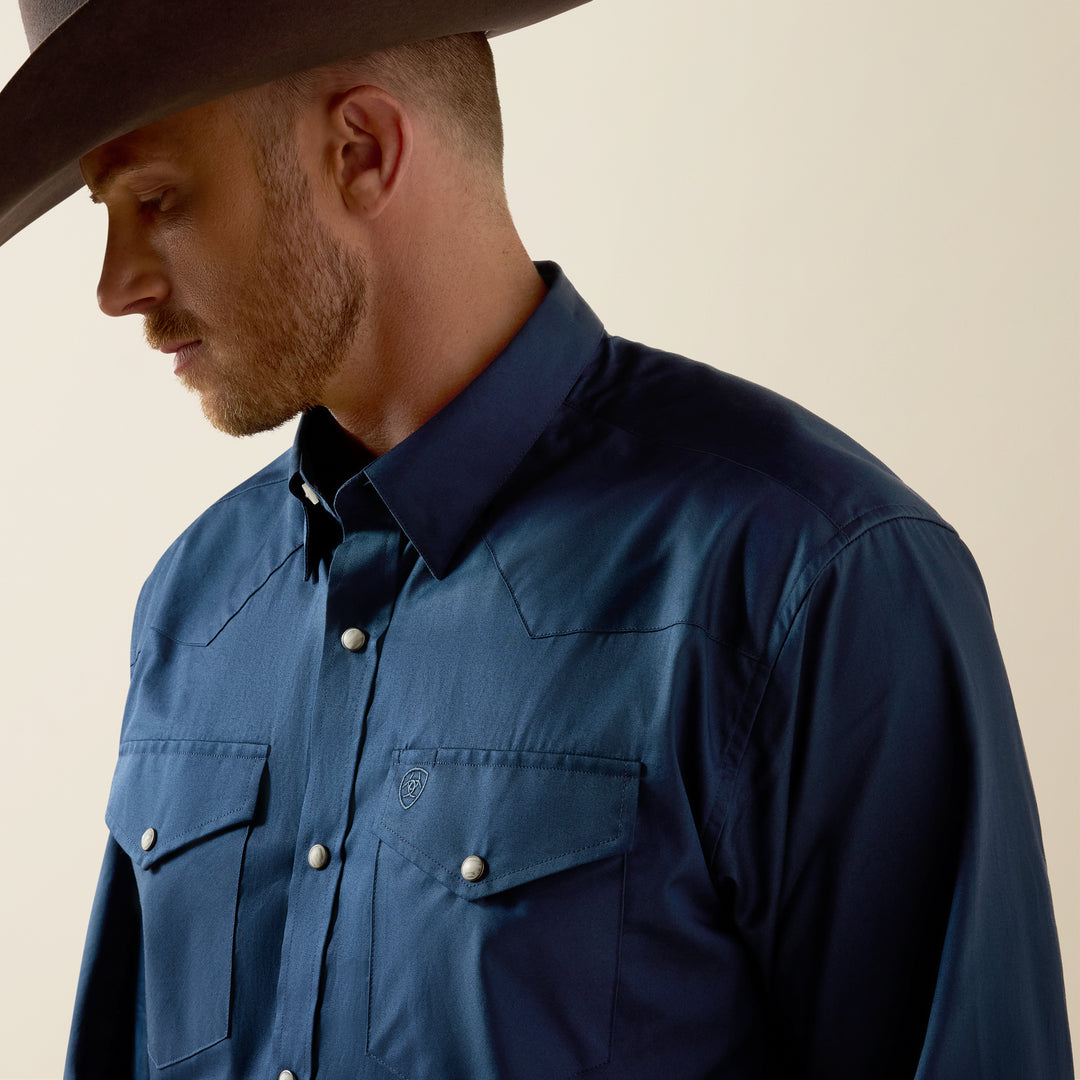 Men's Ariat Lightweight Solid Twill Classic Fit Shirt - 10073614