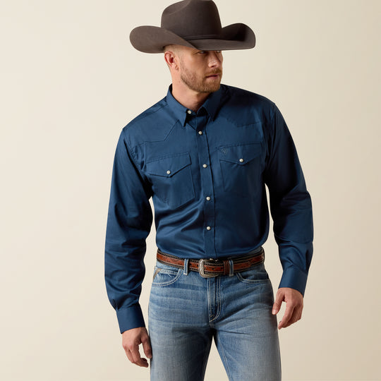 Men's Ariat Lightweight Solid Twill Classic Fit Shirt - 10073614