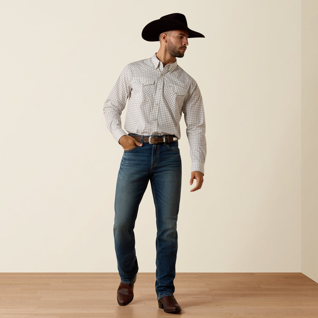 Men's Ariat Franz Fitted Snap Shirt - 10073625