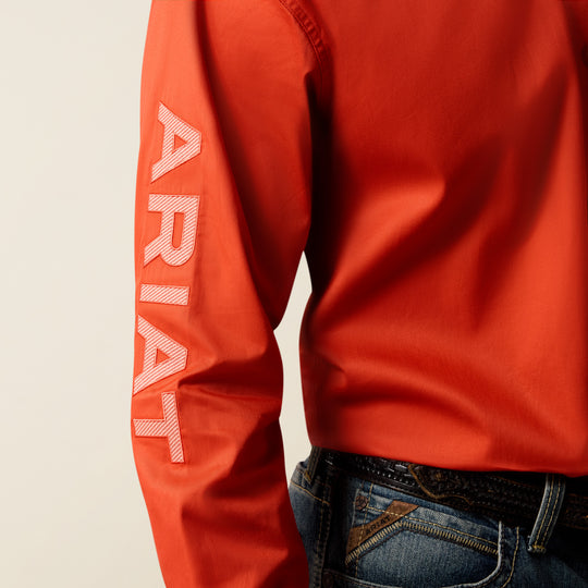 Men's Ariat Team Logo Standard Twill Classic Fit Shirt - 10073663