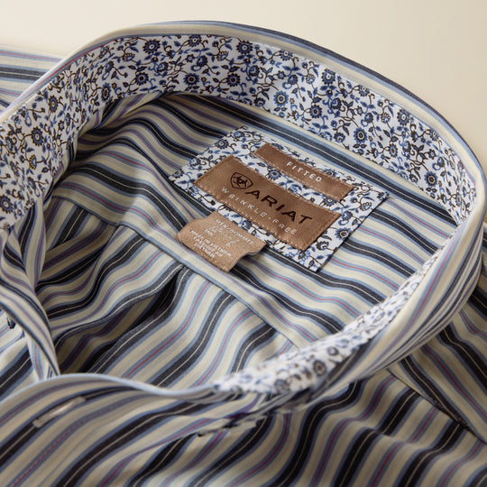 Men's Ariat Wrinkle Free Wickham Fitted Shirt - 10073692