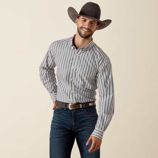 Men's Ariat Wrinkle Free Wickham Fitted Shirt - 10073692
