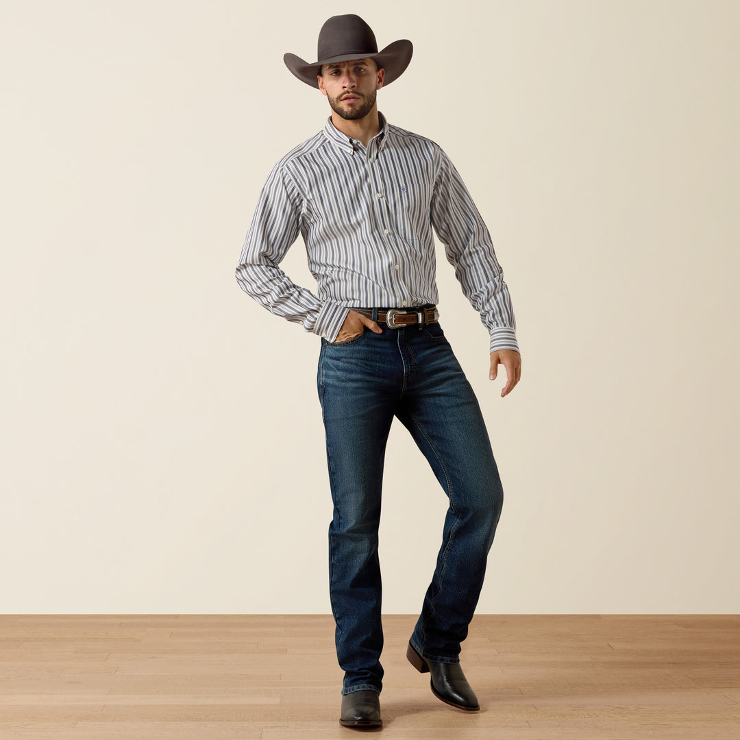 Men's Ariat Wrinkle Free Wickham Fitted Shirt - 10073692