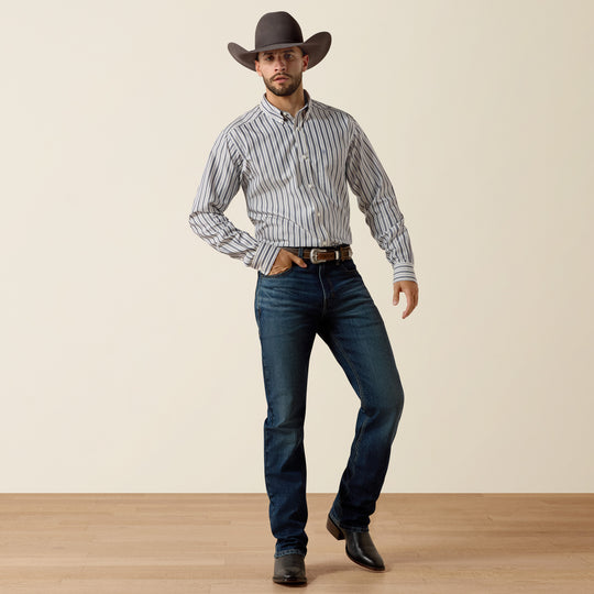 Men's Ariat Wrinkle Free Wickham Fitted Shirt - 10073692