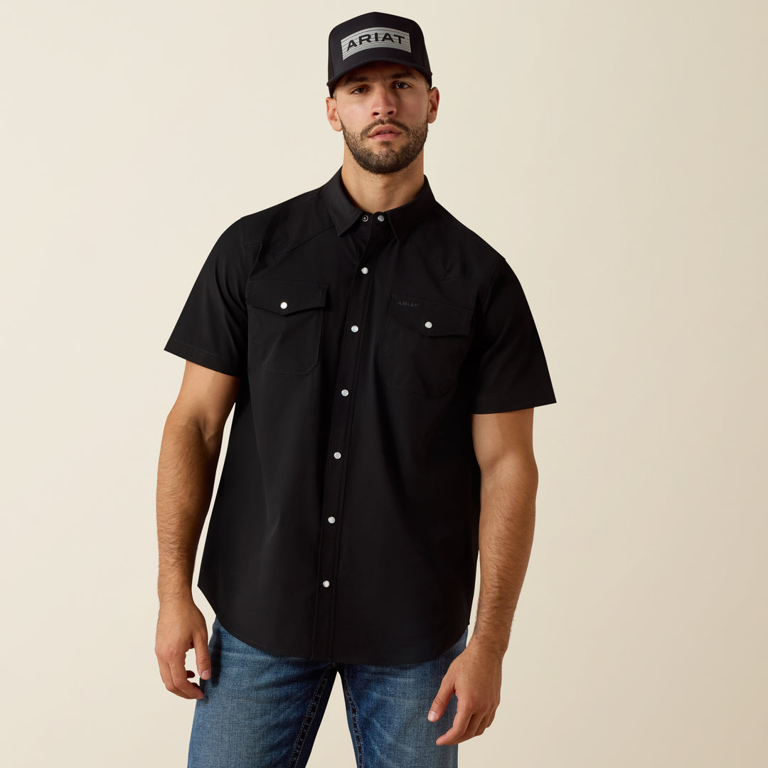 Men's Ariat FrontierTough VentTEK Western Fitted Snap Shirt - 10077050