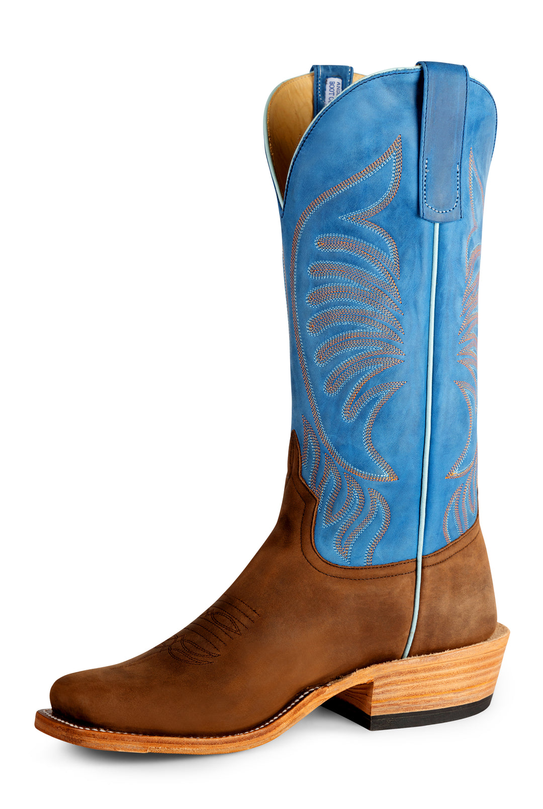 Men's Anderson Bean Dark Brown Barcelona with 13" Blue Barcelona Tops - S5200