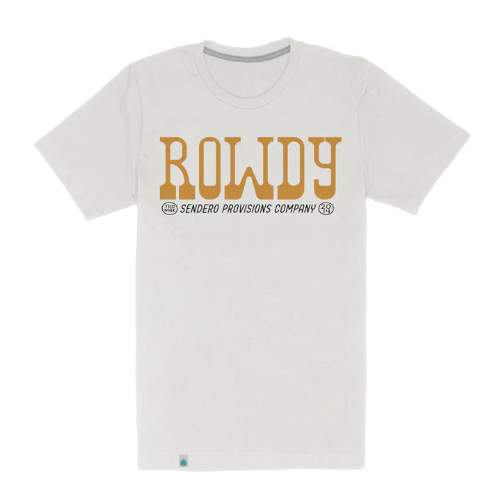 Sendero Provisions Co. Vintage White Rowdy T-Shirt - SPCS125F19