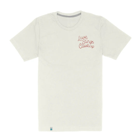Sendero Provisions Co. Vintage White Love Stings T-Shirt - SPCS125S24B