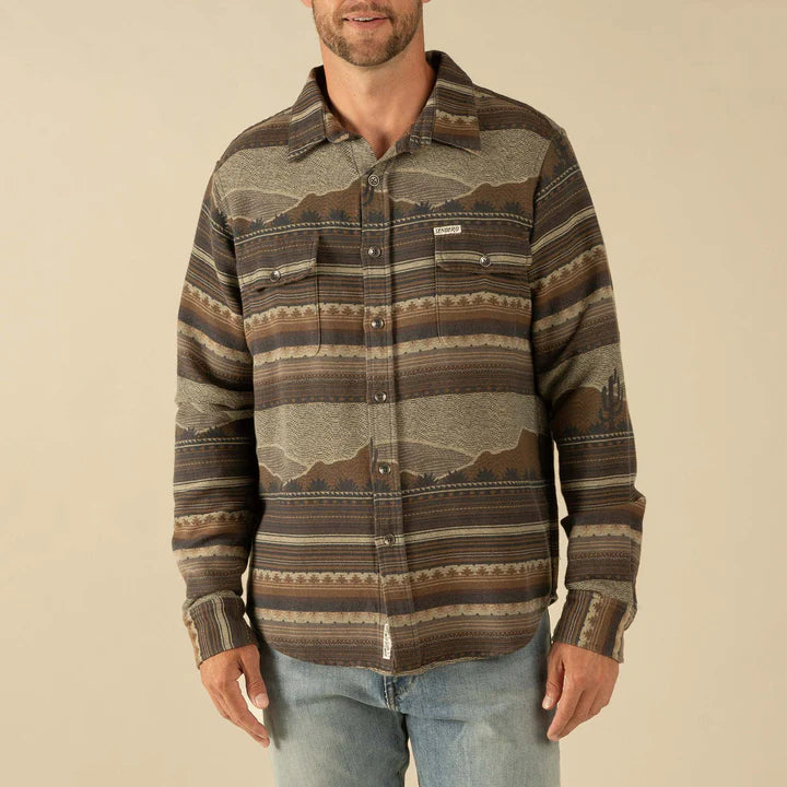 Men's Sendero Provisions Co. Boquillas Sonora Brown Long Sleeve Shirt - SPCS522F13