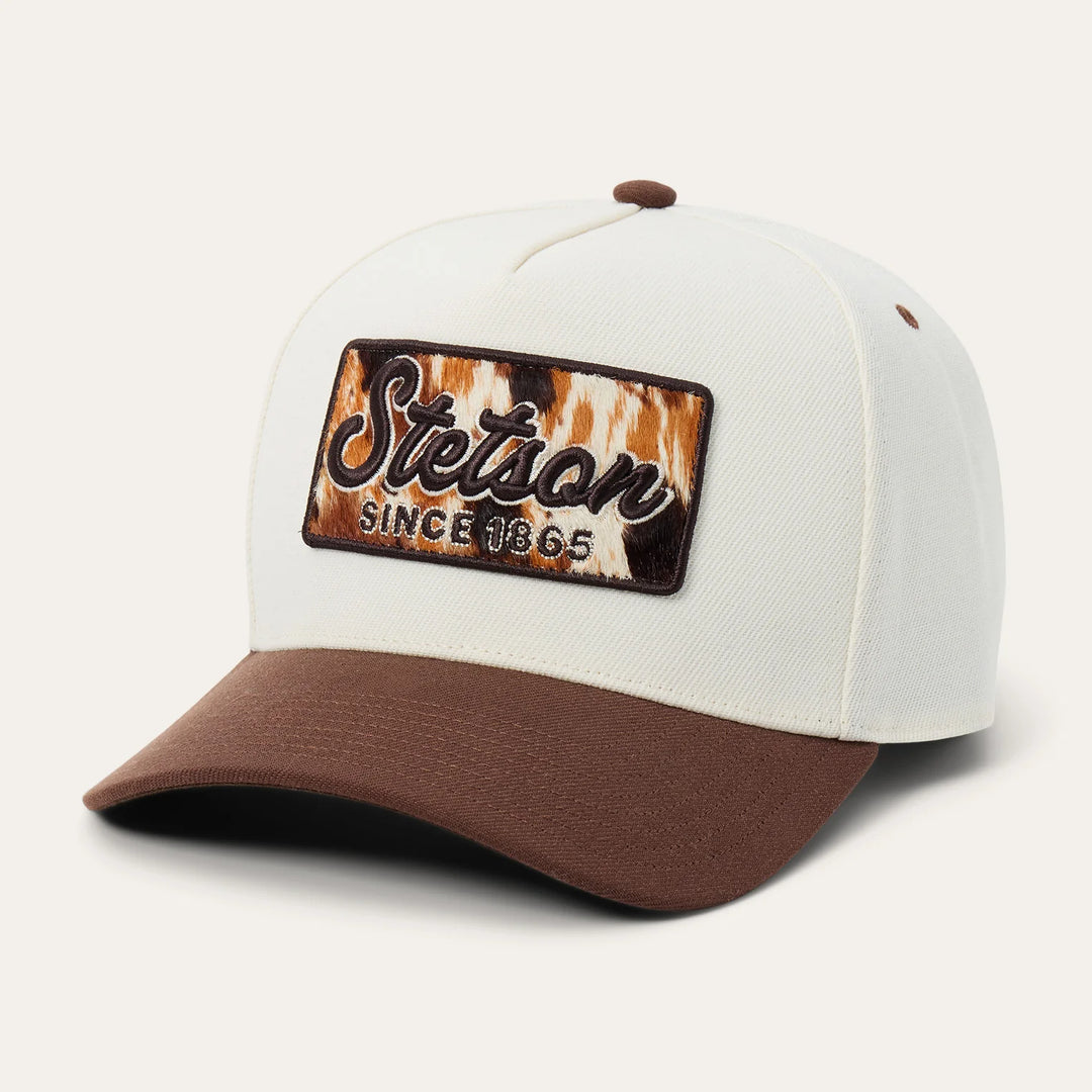 Stetson Cowhide Patch Trucker Hat