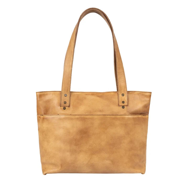 Ladies STS Ranchwear Bandera Tan Simple Tote - STS32443