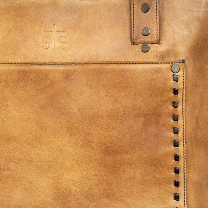 Ladies STS Ranchwear Bandera Tan Simple Tote - STS32443