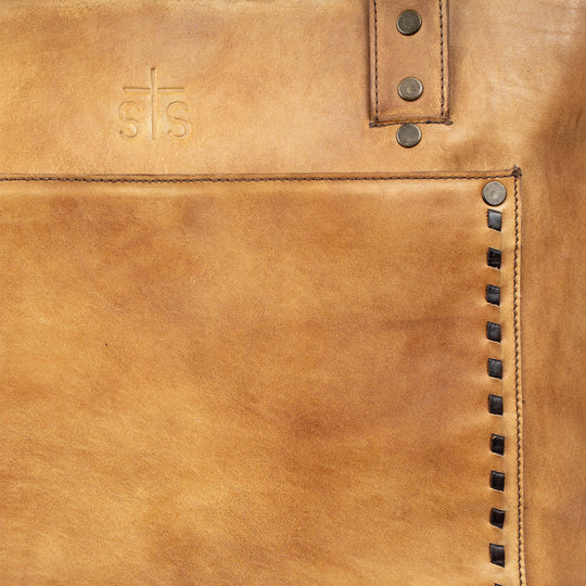 Ladies STS Ranchwear Bandera Tan Simple Tote - STS32443