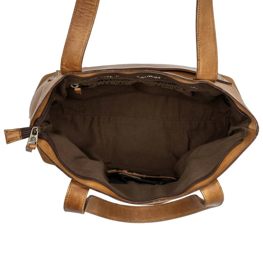 Ladies STS Ranchwear Bandera Tan Simple Tote - STS32443
