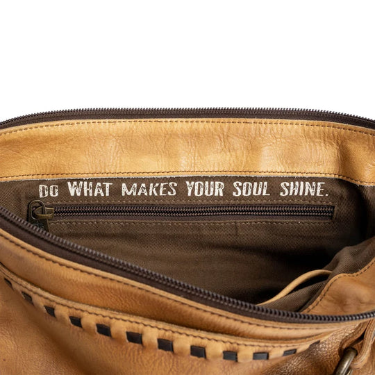 Ladies STS Ranchwear Bandera Tan Shoulder Bag - STS32447