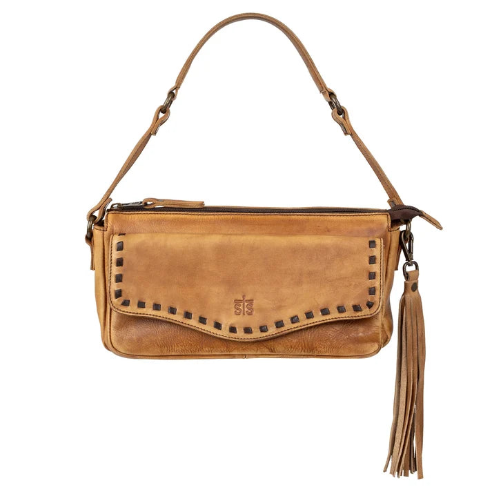 Ladies STS Ranchwear Bandera Tan Shoulder Bag - STS32447
