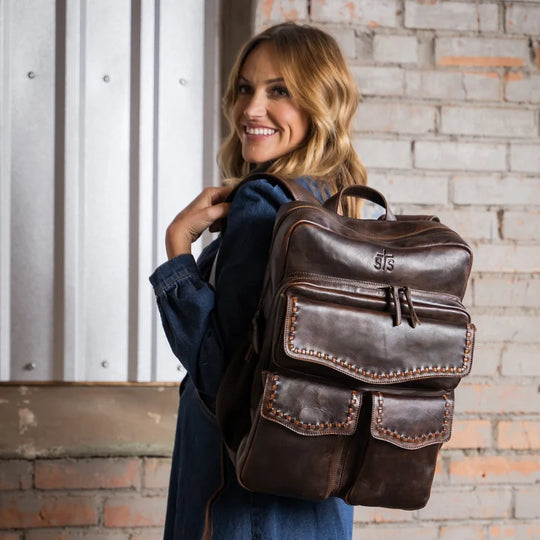 Ladies STS Ranchwear Bandera Chocolate Backpack - STS34012