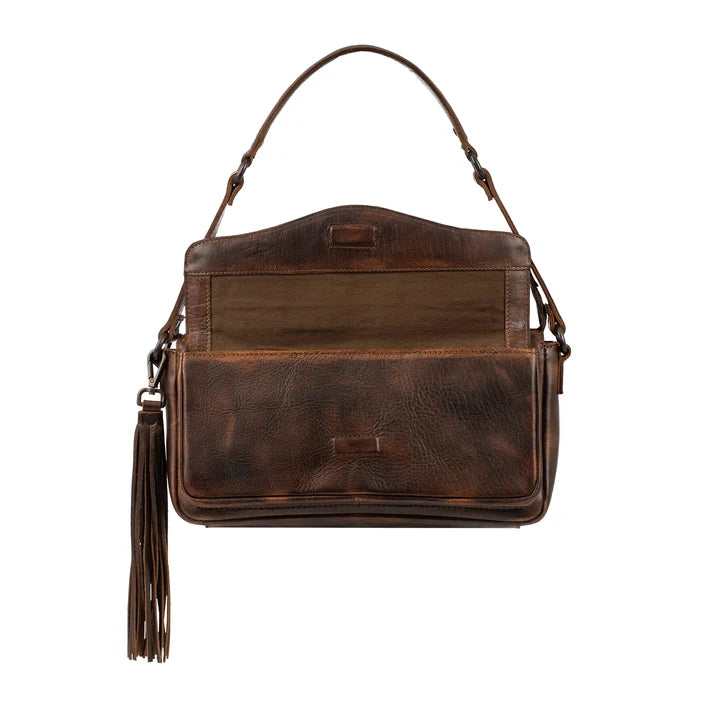 Ladies STS Ranchwear Bandera Chocolate Shoulder Bag - STS34015