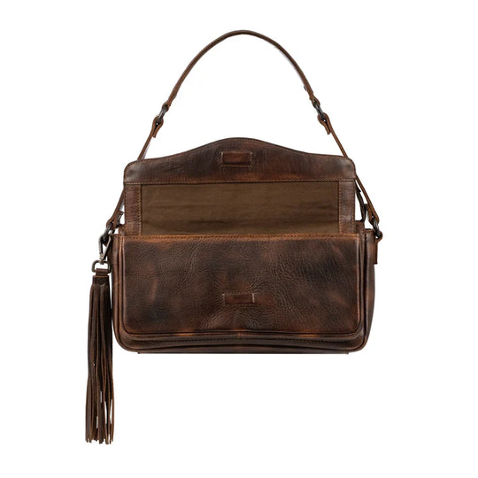 Ladies STS Ranchwear Bandera Chocolate Shoulder Bag - STS34015
