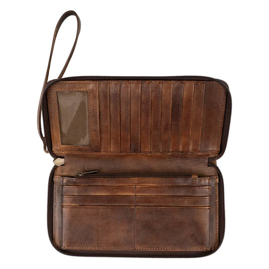 Ladies STS Ranchwear Bandera Chocolate Berkley Bifold Wallet - STS34016