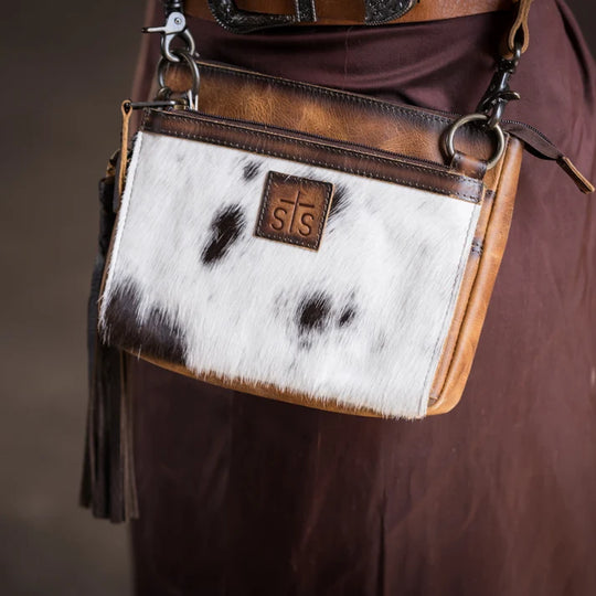 Ladies STS Ranchwear Guadalupe Cowhide Lily Crossbody - STS35752