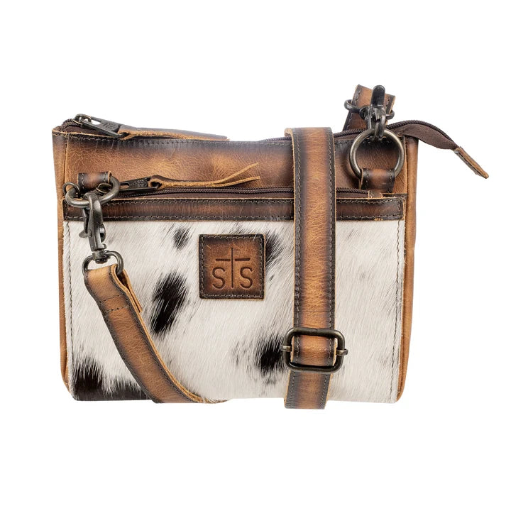 Ladies STS Ranchwear Guadalupe Cowhide Lily Crossbody - STS35752