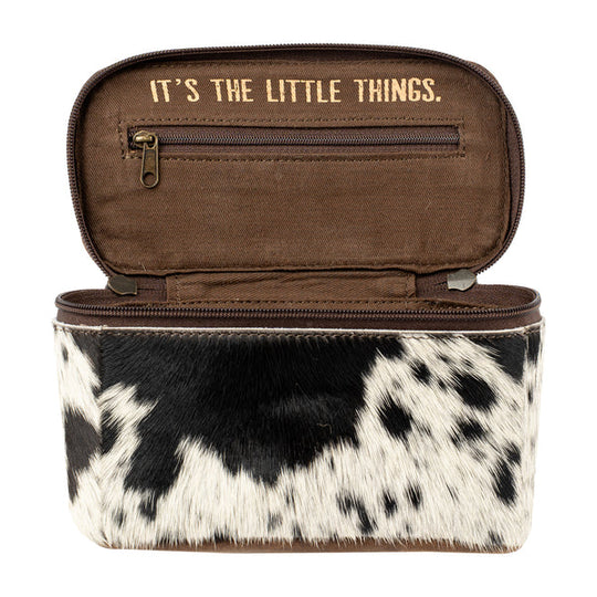 Ladies STS Ranchwear Cowhide Petite Train Case - STS35945