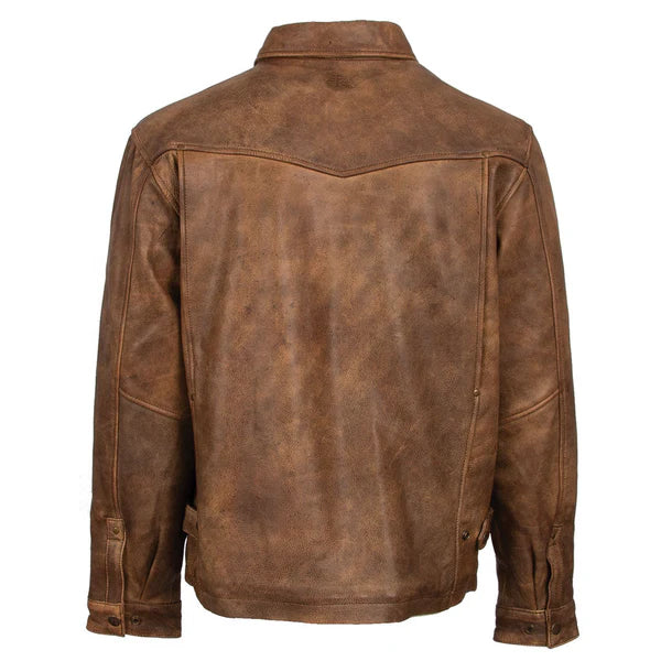 Men's STS Ranchwear Rifleman Chestnut Leather Jacket - STS5483