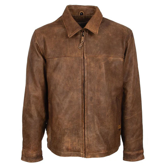 Men's STS Ranchwear Rifleman Chestnut Leather Jacket - STS5483