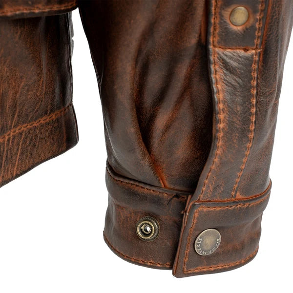 Men's STS Ranchwear Rifleman Deep Bay Leather Jacket - STS5487