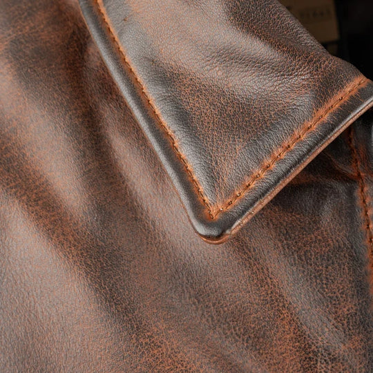 Men's STS Ranchwear Rifleman Deep Bay Leather Jacket - STS5487