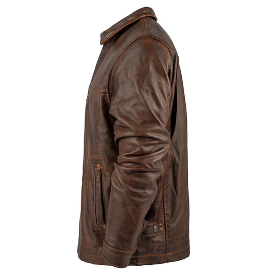 Men's STS Ranchwear Rifleman Deep Bay Leather Jacket - STS5487