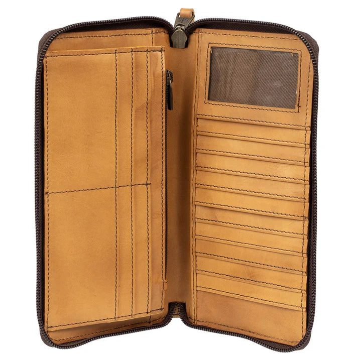 Ladies STS Ranchwear Bandera Tan Berkley Bifold Wallet - STS62469