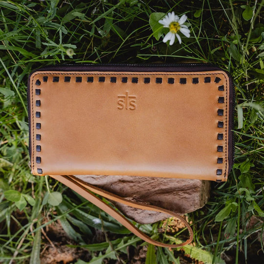Ladies STS Ranchwear Bandera Tan Berkley Bifold Wallet - STS62469
