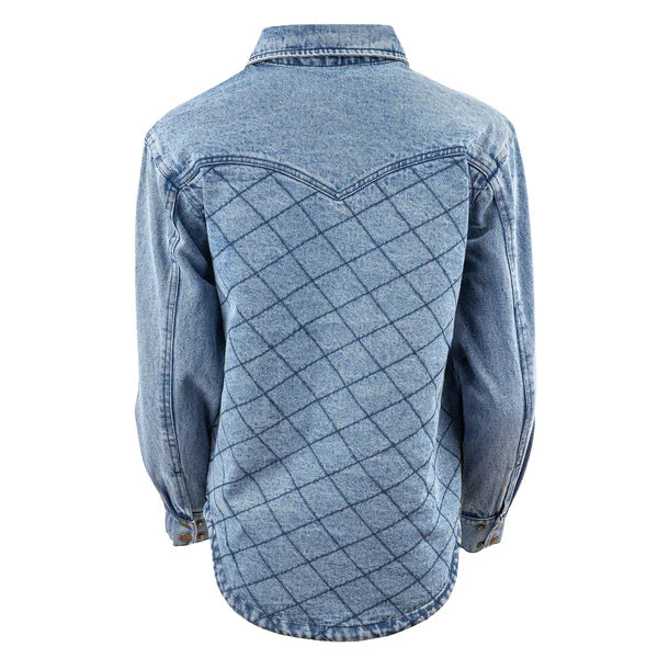 Ladies STS Ranchwear Palo Duro Quilted Denim Jacket - STS9829