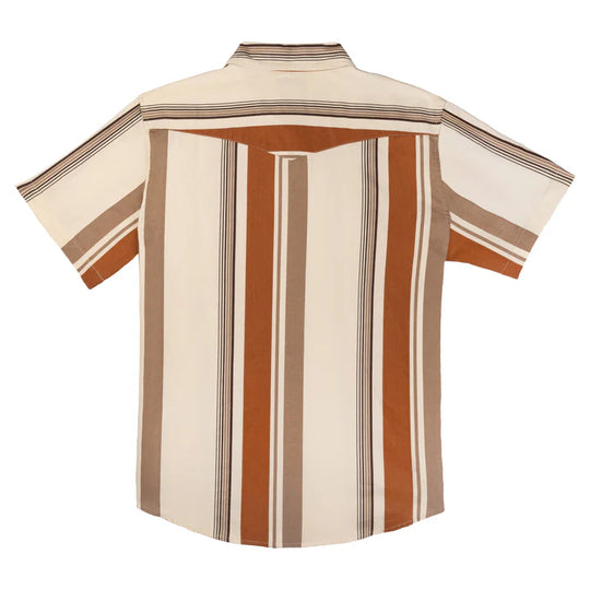 Sendero Provision Co The Wyatt Pearl Snap Short Sleeve Stagecoach Stripe Shirt