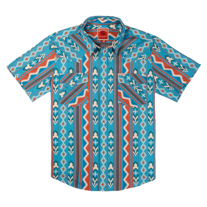 The Wyatt Pearl Snap Short Sleeve Nogales Stripe Shirt
