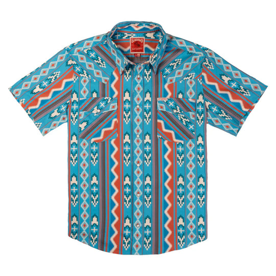 The Wyatt Pearl Snap Short Sleeve Nogales Stripe Shirt