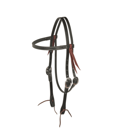 Berlin Leather Browband Black Headstall - BK1100