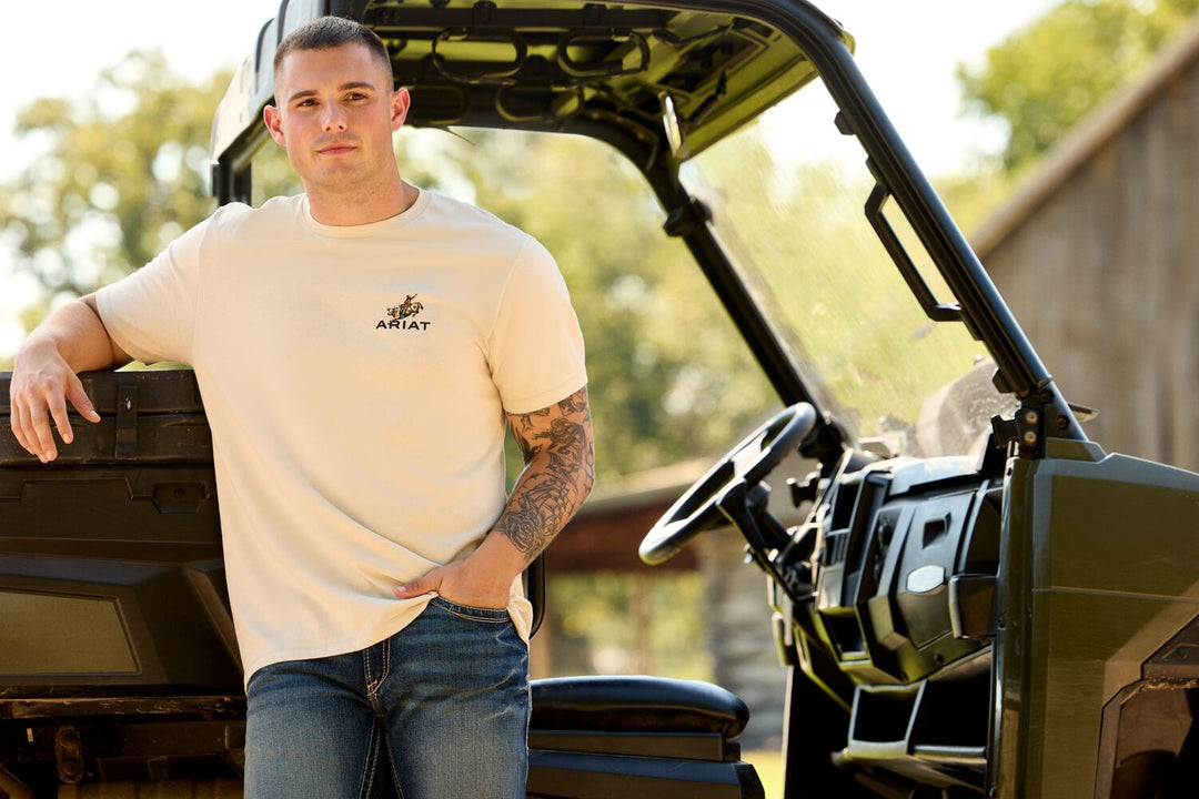 Men's Ariat Ride Em Cowboy Classic Fit T-Shirt - 10071199
