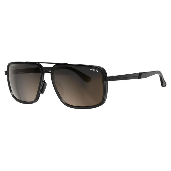 BEX Dusk Matte Black/Brown/Silver Sunglasses - S144BKBRSL