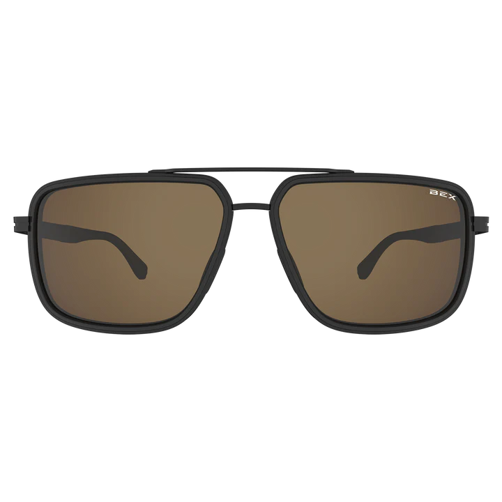 BEX Dusk Matte Black/Brown/Silver Sunglasses - S144BKBRSL