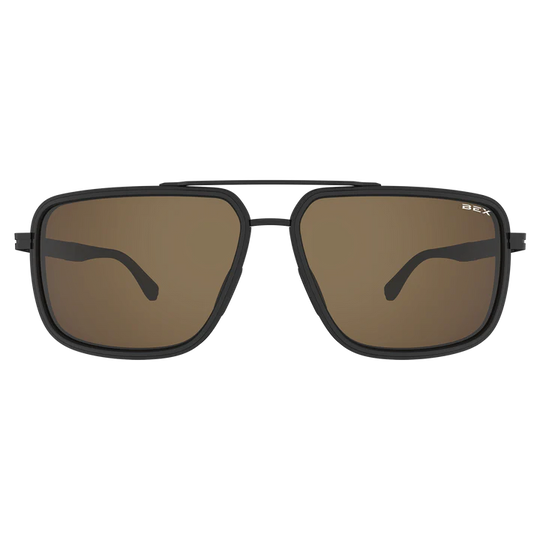 BEX Dusk Matte Black/Brown/Silver Sunglasses - S144BKBRSL