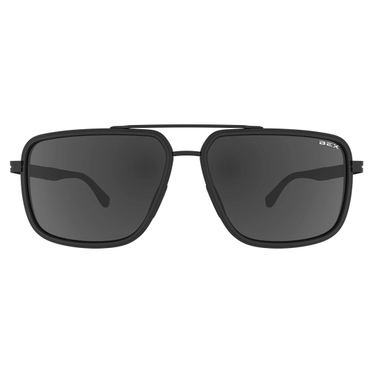 BEX Dusk Matte Black/Gray-Solid Sunglasses - S144BKGY