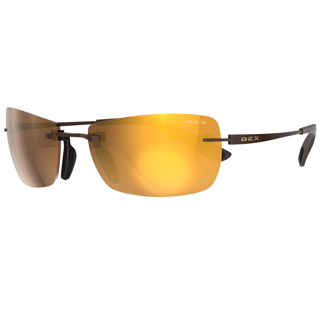 BEX Fynnland X OTG Brown/Brown/Gold Sunglasses - S161BBG