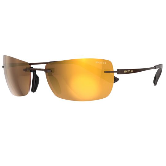 BEX Fynnland X OTG Brown/Brown/Gold Sunglasses - S161BBG